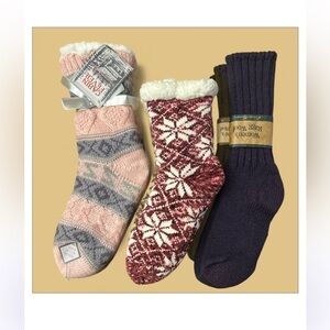 MUKLUKS ⭐️ Eddie Bauer & Cabin fever socks bundle